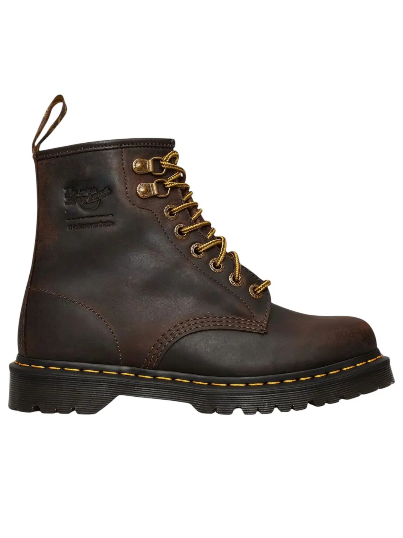 Ботинки Dr. Martens x Thisisneverthat 1460 кожаные — изображение 4 из 4, коричневый