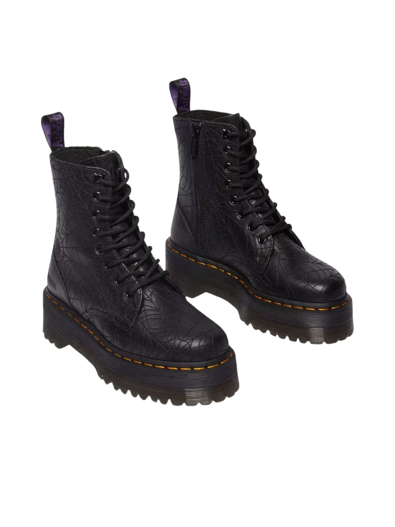 Ботинки Dr. Martens Jadon x Wednesday на платформе из кожи — изображение 3 из 4, черный