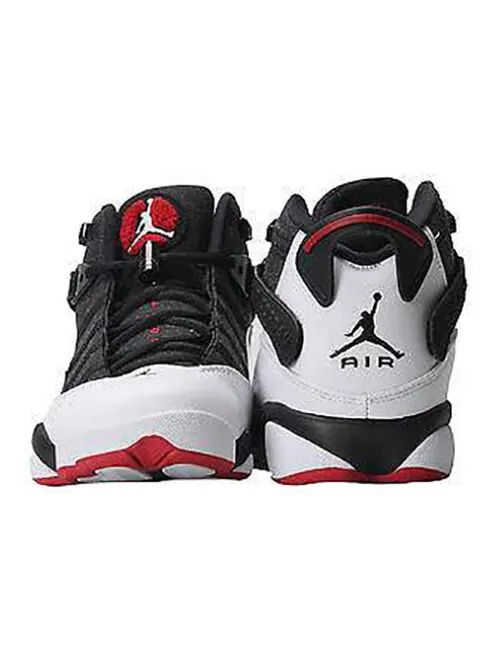 Кроссовки 6 rings 'black white gym red' Air Jordan — изображение 3 из 4, черный
