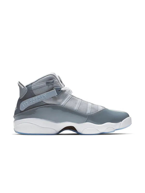 Кроссовки 6 колец Air Jordan — изображение 2 из 4, серый/белый