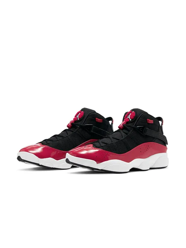 Кроссовки 6 колец Air Jordan — изображение 3 из 4, черный красный