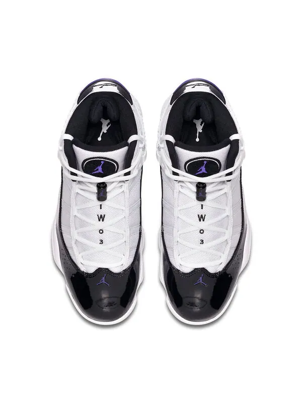 Кроссовки 6 колец Air Jordan — изображение 4 из 4, белый/черный/темный