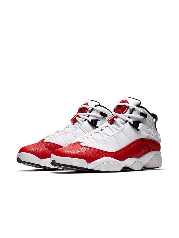 Кроссовки 6 колец Air Jordan — изображение 3 из 4, белый/красный