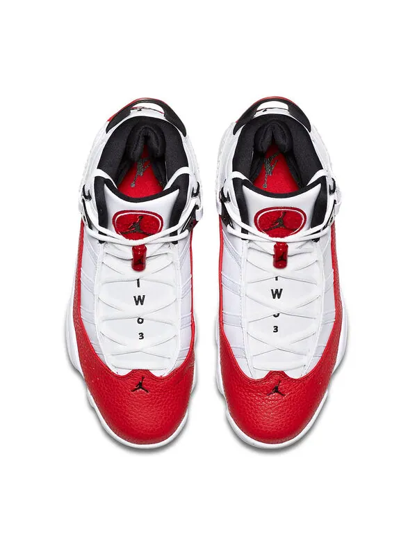 Кроссовки 6 колец Air Jordan — изображение 4 из 4, белый/красный
