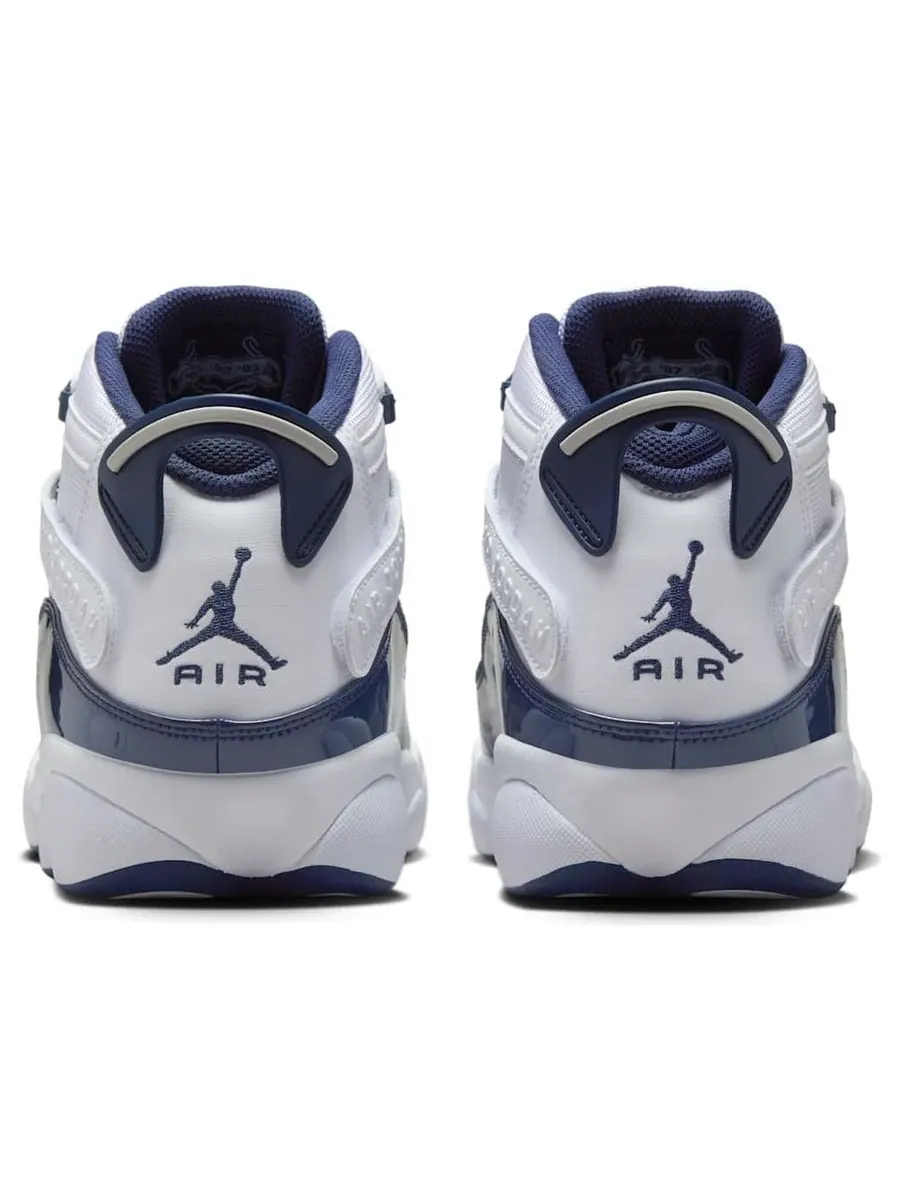 Кроссовки Air Jordan 6 Rings 'White Midnight Navy' — изображение 5 из 6, белый