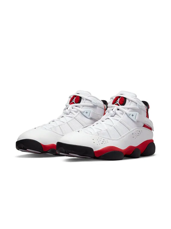 Кроссовки 6 колец Air Jordan — изображение 3 из 4, белый/черный/красный