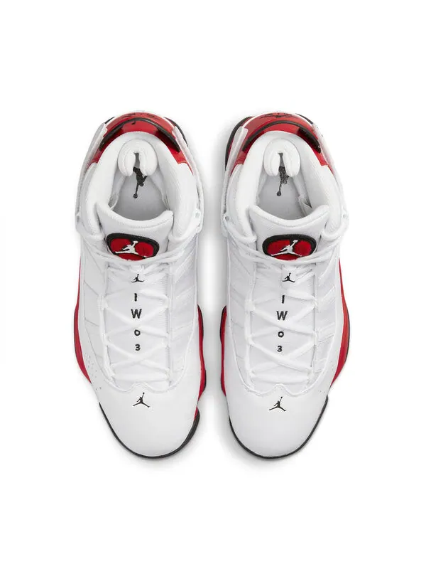 Кроссовки 6 колец Air Jordan — изображение 4 из 4, белый/черный/красный