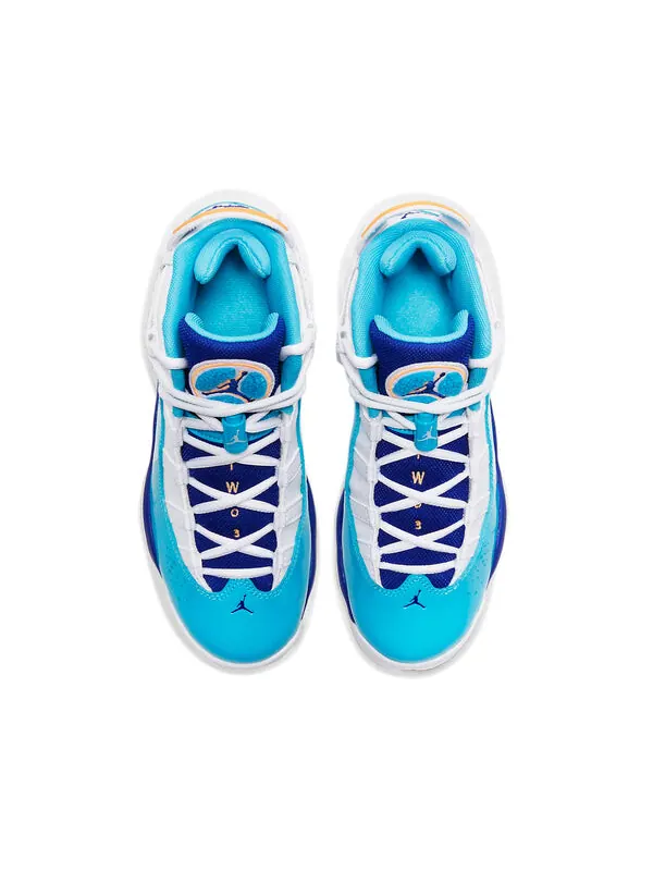 Кроссовки 6 колец Air Jordan — изображение 4 из 4, белый/синий/оранжевый