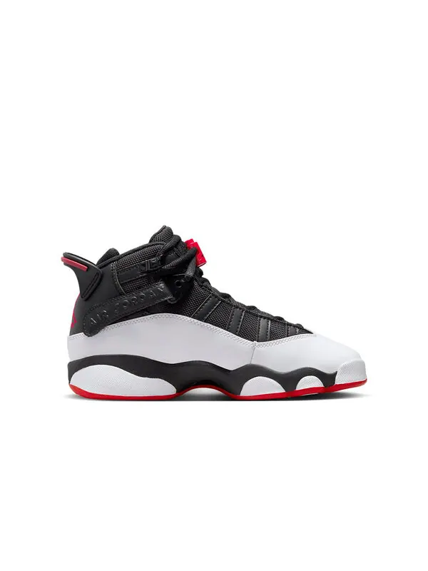 Кроссовки 6 колец Air Jordan — изображение 2 из 4, черный/красный/белый