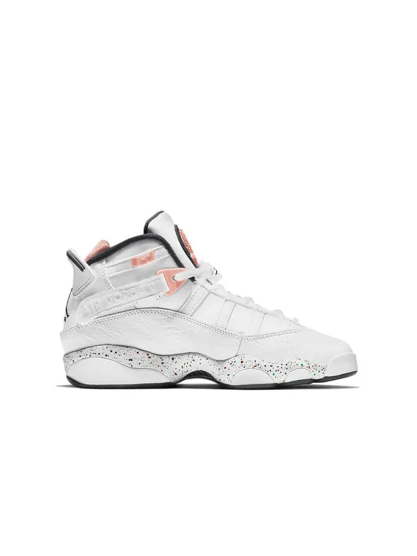 Кроссовки 6 колец Air Jordan — изображение 2 из 3, белый//оранжевый