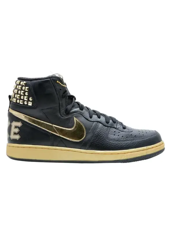Кроссовки terminator high supreme 'black gold' Nike — изображение 2 из 4, черный