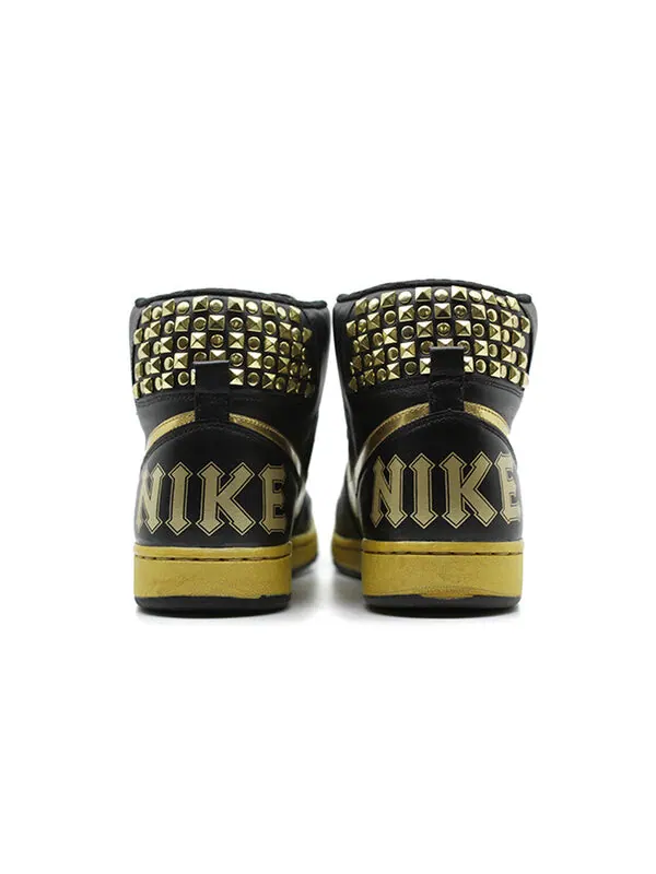 Кроссовки terminator high supreme 'black gold' Nike — изображение 4 из 4, черный