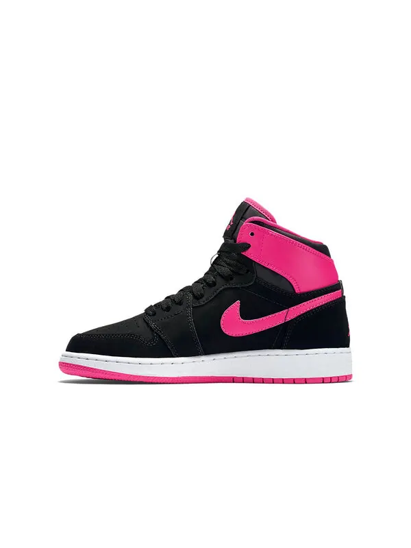 Кроссовки 1 ретро высокие gg Air Jordan — изображение 2 из 4, черный/розовый-белый