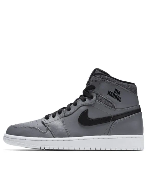 Кроссовки 1 ретро высокие Air Jordan — изображение 1 из 4, серый/белый-черный-белый