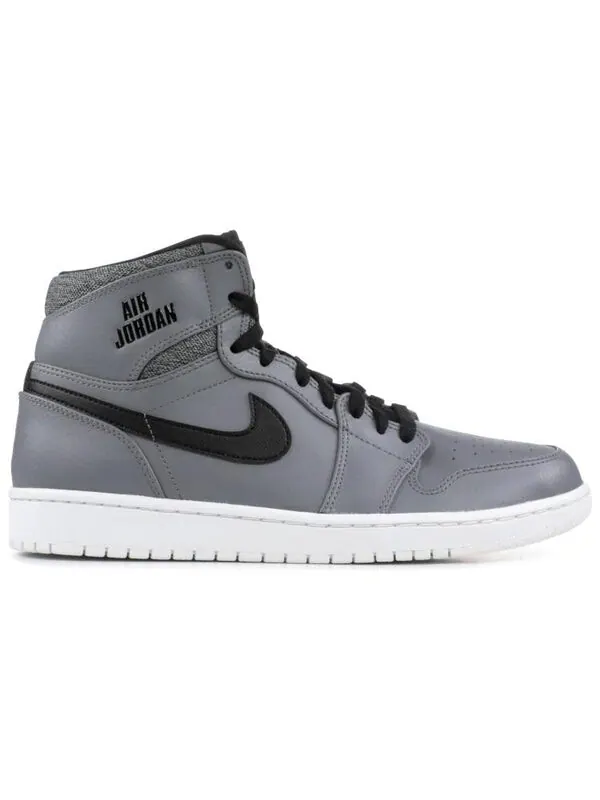Кроссовки 1 ретро высокие Air Jordan — изображение 2 из 4, серый/белый-черный-белый