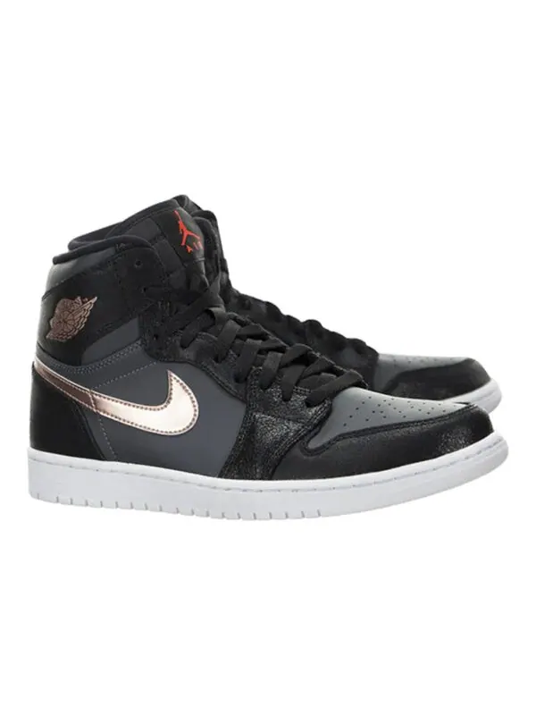 Кроссовки 1 ретро высокие Air Jordan — изображение 2 из 4, черный/красный