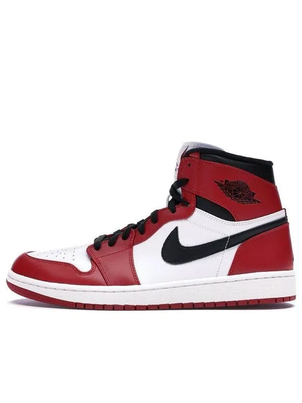 Кроссовки 1 ретро высокие Air Jordan — изображение 1 из 4, белый/красный-черный