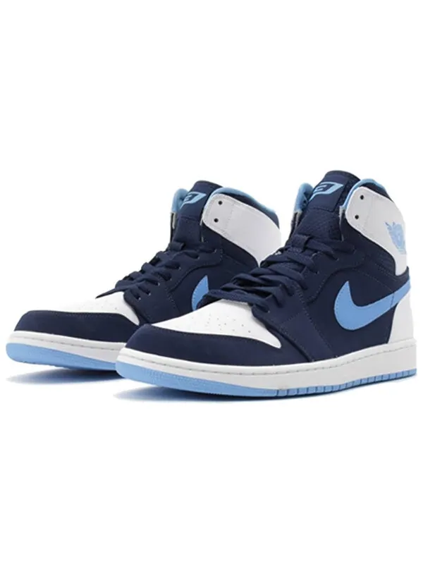 Кроссовки 1 ретро высокие Air Jordan — изображение 2 из 4, темно-синий/-белый