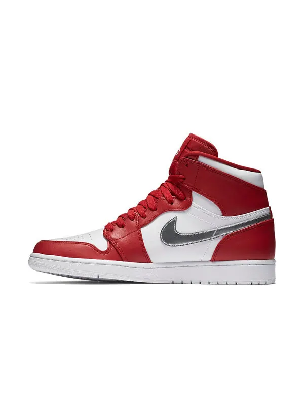 Кроссовки 1 ретро высокие Air Jordan — изображение 2 из 4, красный/-белый
