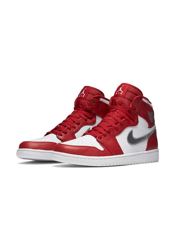 Кроссовки 1 ретро высокие Air Jordan — изображение 3 из 4, красный/-белый