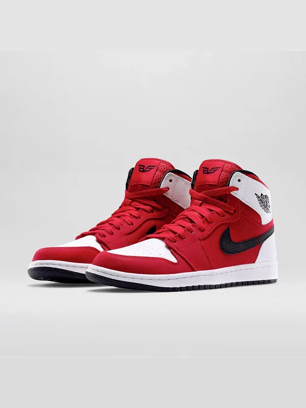 Кроссовки 1 ретро высокие Air Jordan — изображение 3 из 4, красный/черный-белый