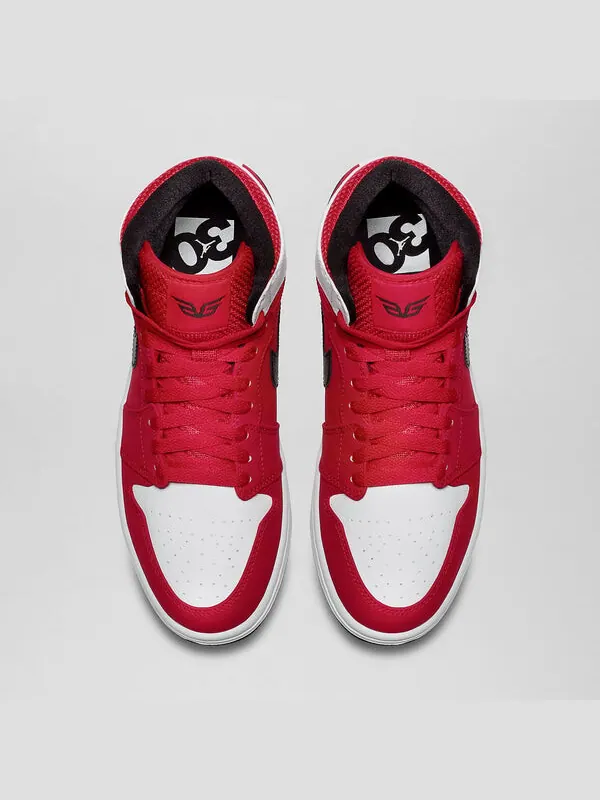 Кроссовки 1 ретро высокие Air Jordan — изображение 4 из 4, красный/черный-белый