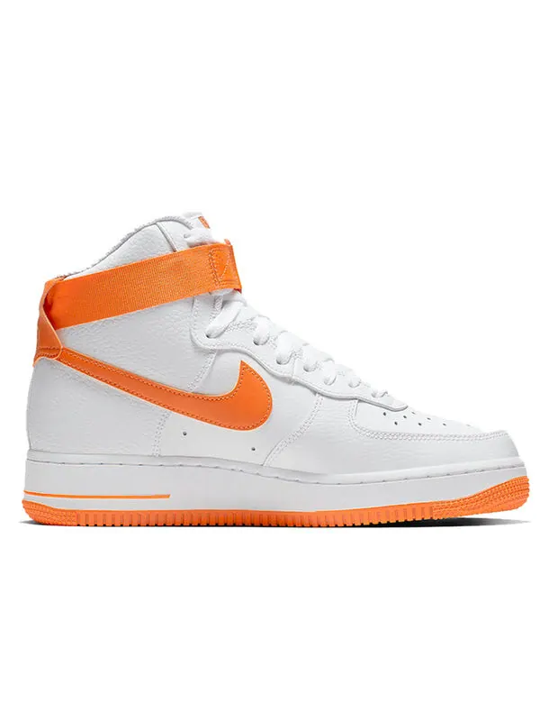 Кроссовки air force 1 высокие Nike — изображение 2 из 4, белый/оранжевый