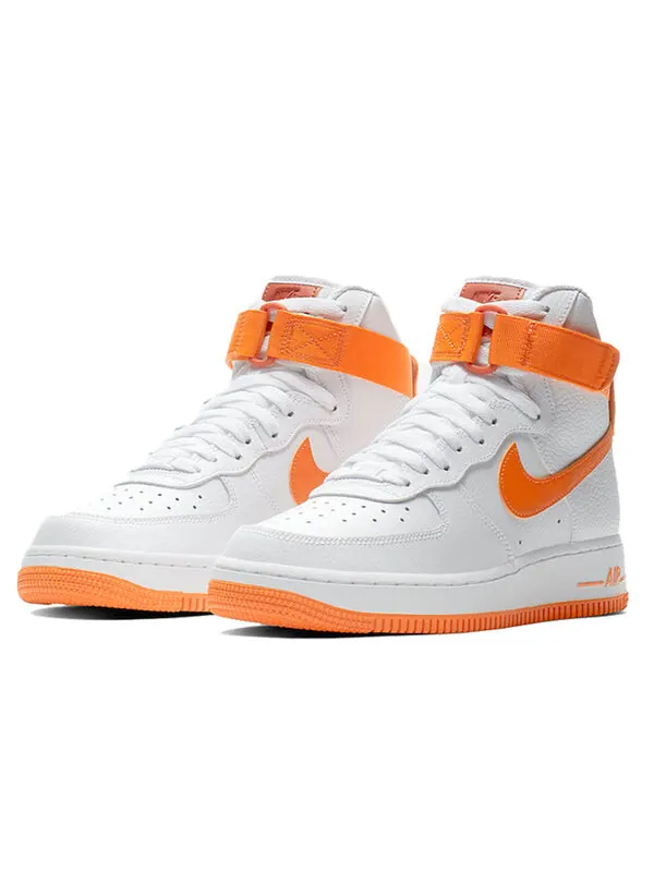 Кроссовки air force 1 высокие Nike — изображение 3 из 4, белый/оранжевый