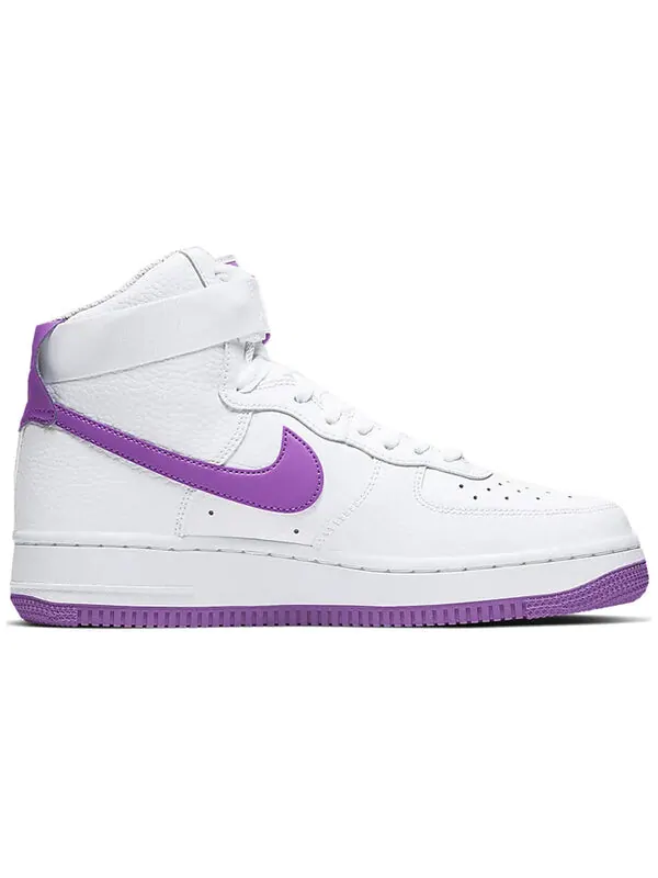Кроссовки air force 1 высокие Nike — изображение 2 из 4, белый/фиолетовый