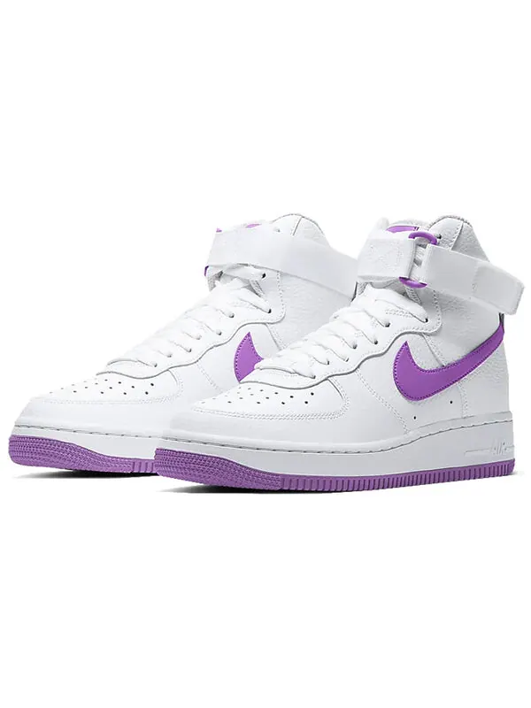 Кроссовки air force 1 высокие Nike — изображение 3 из 4, белый/фиолетовый