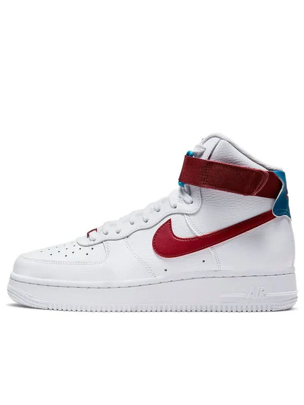 Кроссовки air force 1 высокие Nike — изображение 1 из 4, белый/красный/зеленый
