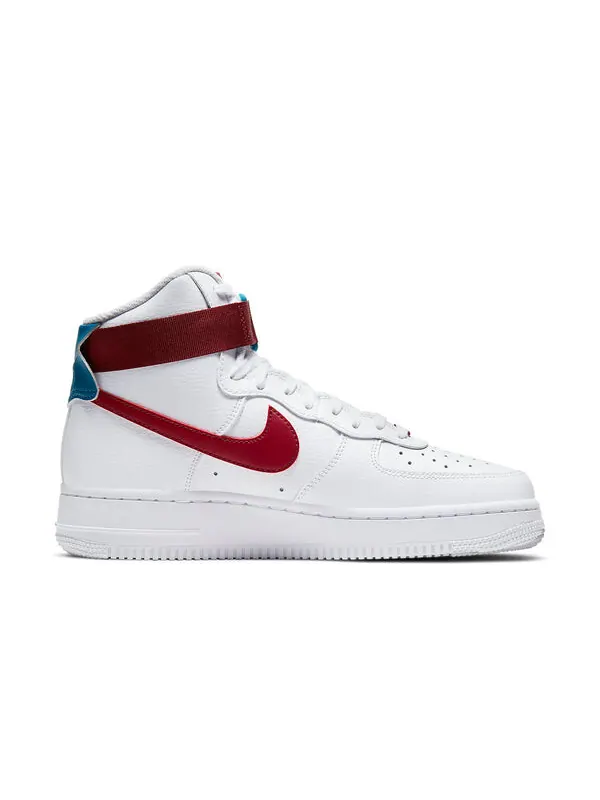 Кроссовки air force 1 высокие Nike — изображение 2 из 4, белый/красный/зеленый