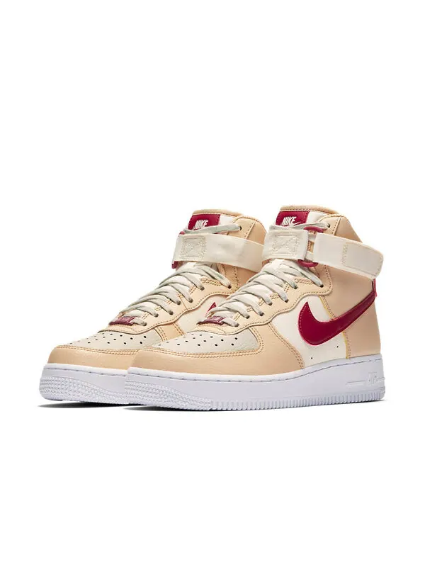 Кроссовки air force 1 высокие Nike — изображение 3 из 4, белый/розовый