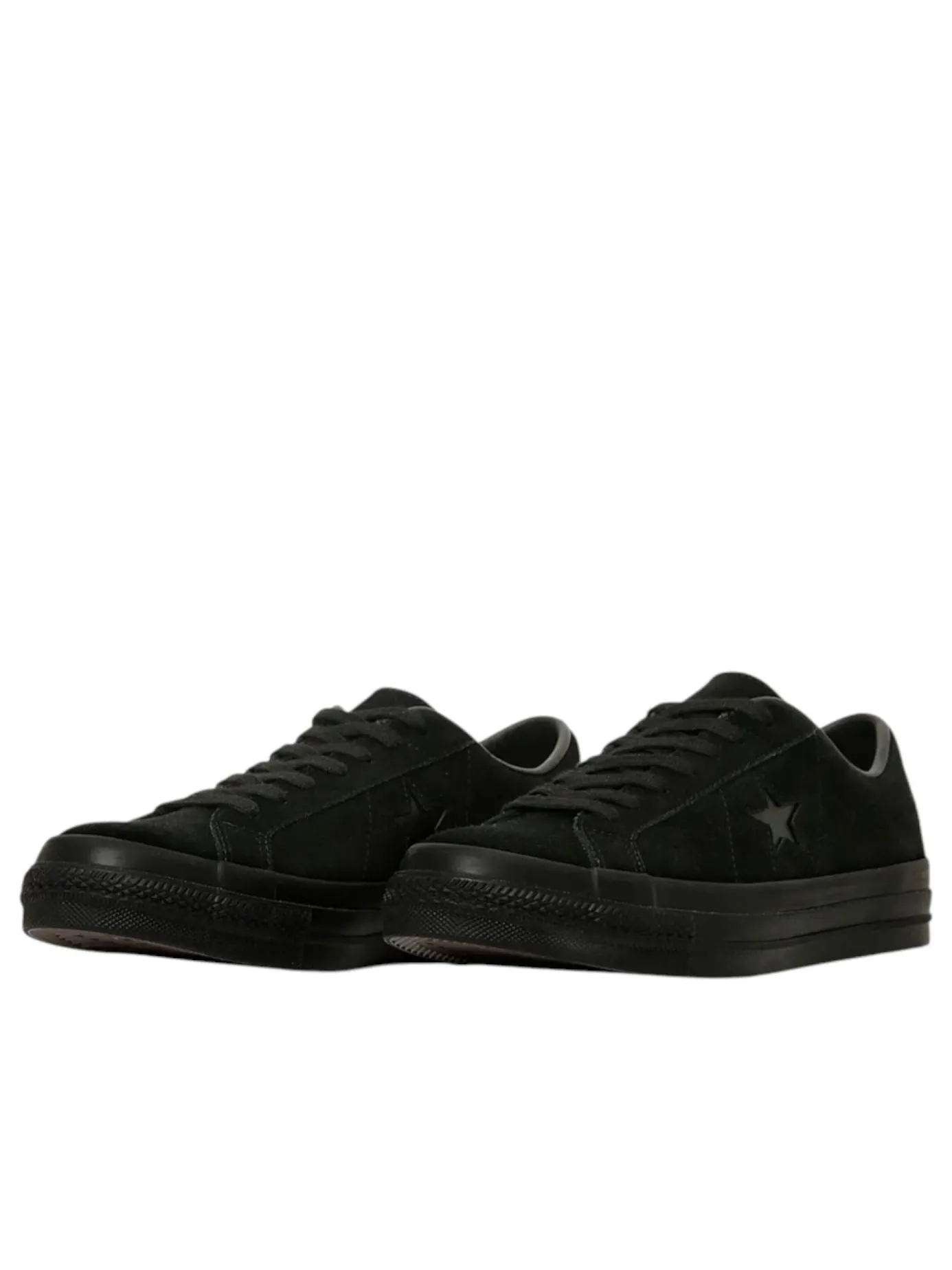 Кроссовки Converse One Star Suede 'Black Monochrome' — изображение 2 из 6, черный