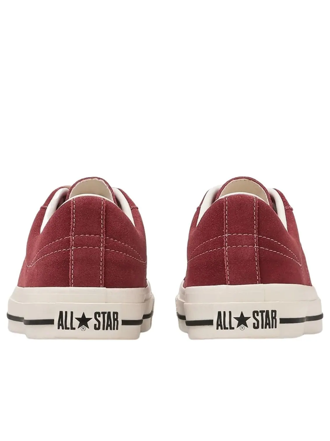 Кеды Converse One Star Suede 'Burgundy' — изображение 4 из 5, бордовый/белый