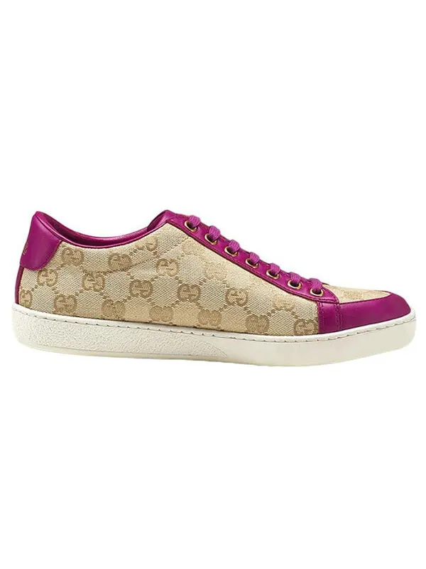 Кроссовки brooklyn gg sneakers 'beige fuchsia' Gucci — изображение 2 из 4, бежевый