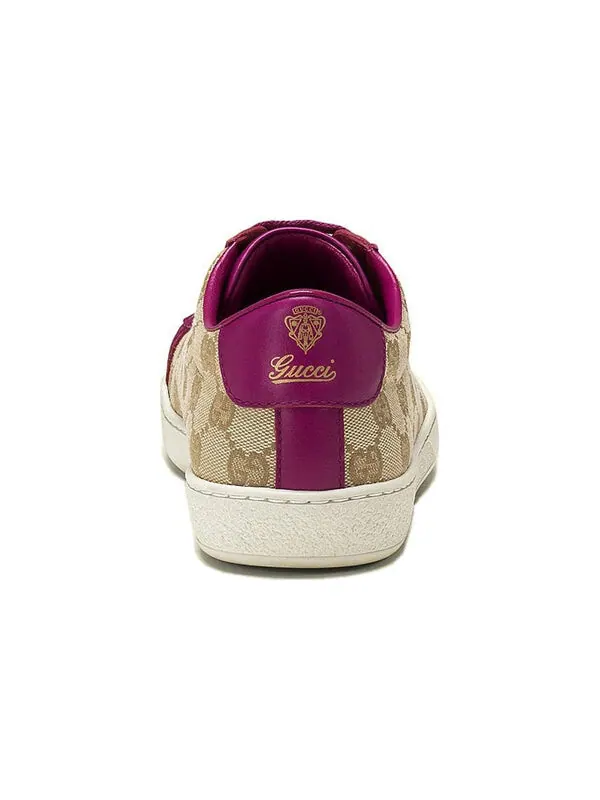 Кроссовки brooklyn gg sneakers 'beige fuchsia' Gucci — изображение 4 из 4, бежевый