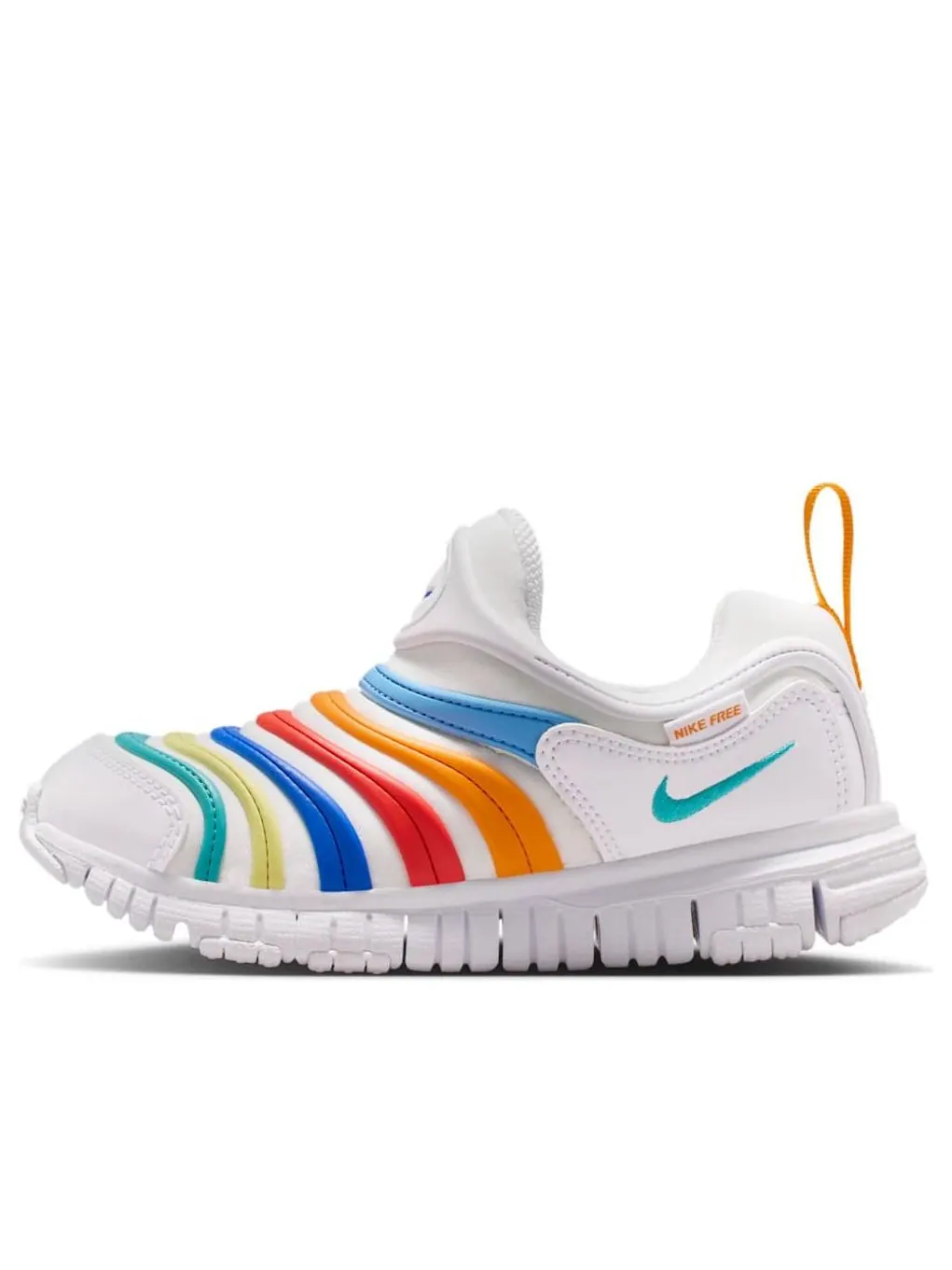 Кроссовки (PS) Nike Dynamo Free 'White Multi-Color' — изображение 1 из 6, белый