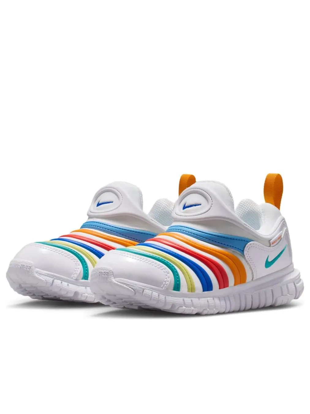 Кроссовки (PS) Nike Dynamo Free 'White Multi-Color' — изображение 3 из 6, белый