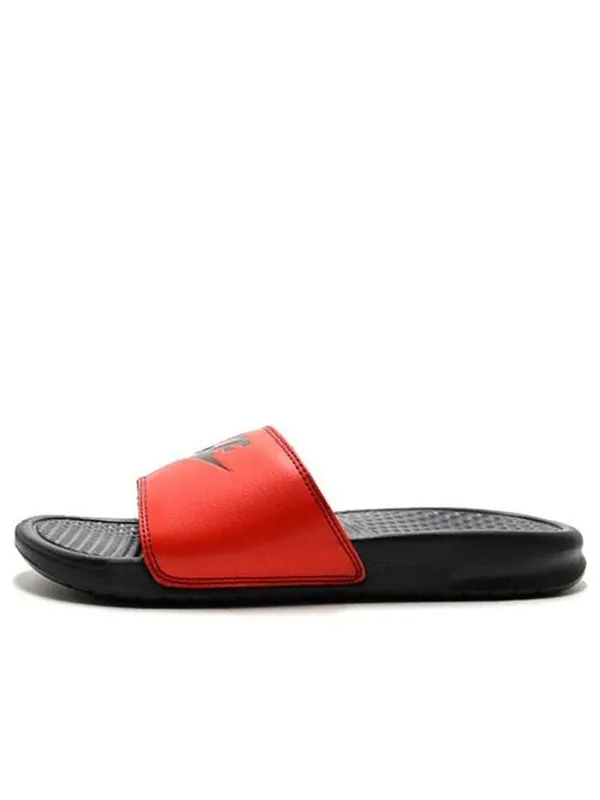 Тапочки benassi jdi 'anthracite' Nike — изображение 1 из 4, красный