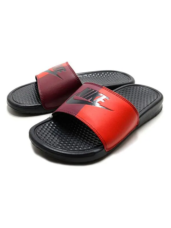 Тапочки benassi jdi 'anthracite' Nike — изображение 3 из 4, красный