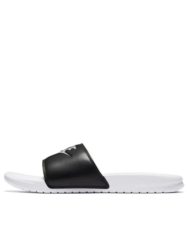 Тапочки benassi jdi 'white black' Nike — изображение 1 из 4, черный/белый