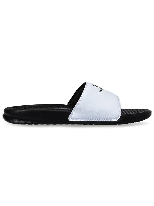 Тапочки benassi slides 'white' Nike — изображение 3 из 4, черный/белый