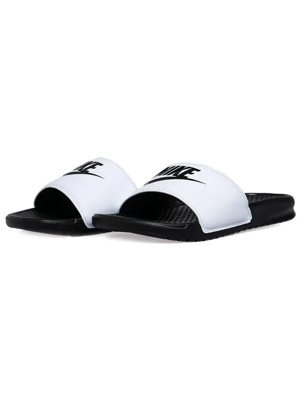 Тапочки benassi slides 'white' Nike — изображение 4 из 4, черный/белый