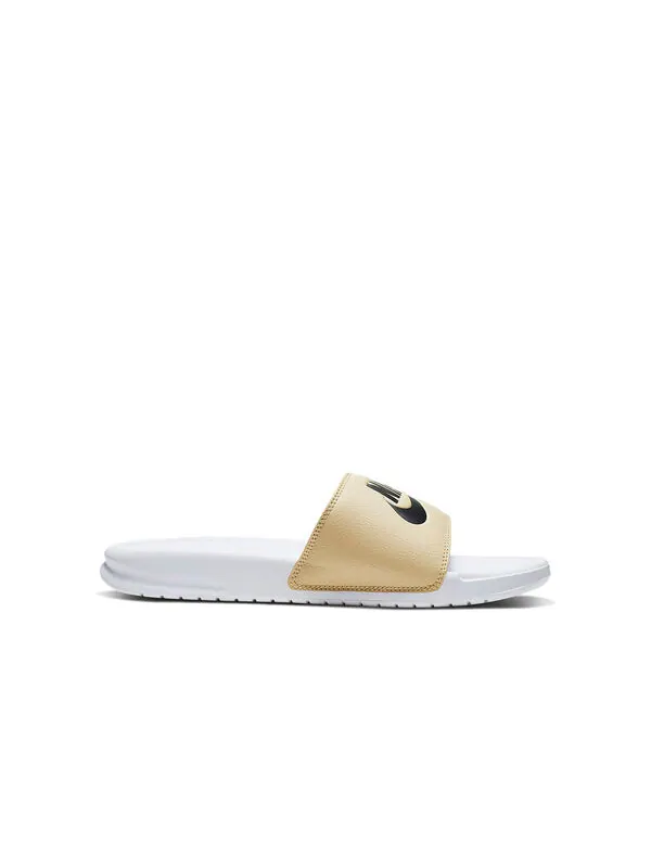 Тапочки benassi jdi slide 'white team gold' Nike — изображение 2 из 4, белый/золотистый