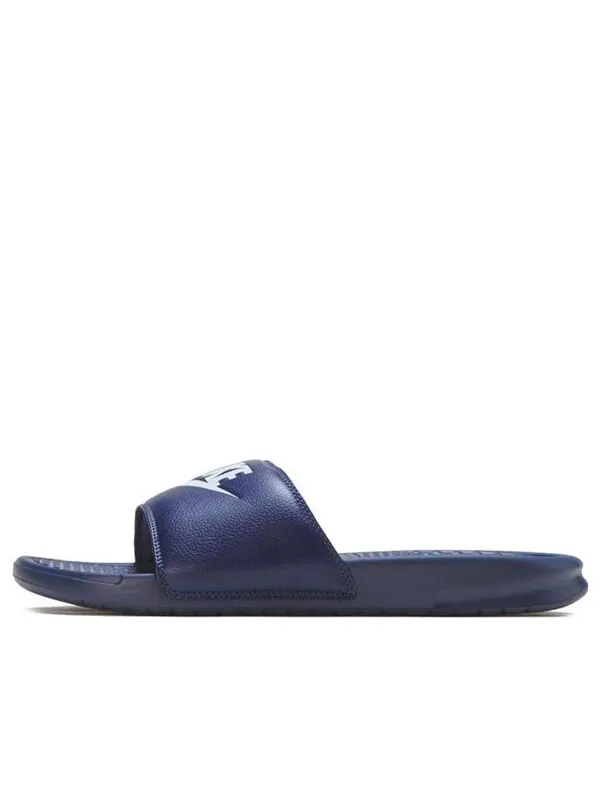 Тапочки benassi jdi 'midnight navy' Nike — изображение 1 из 4, темно-синий синий/белый