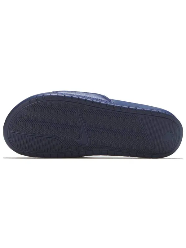 Тапочки benassi jdi 'midnight navy' Nike — изображение 4 из 4, темно-синий синий/белый