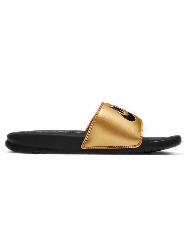 Тапочки jdi benassi slides 'black metallic gold' Nike — изображение 2 из 4