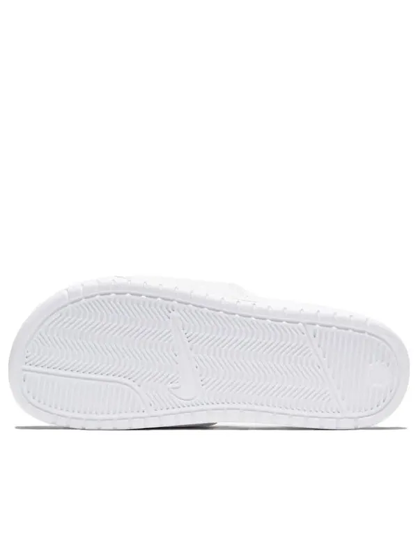 Тапочки benassi jdi 'white silver' Nike — изображение 4 из 4, белый/серый