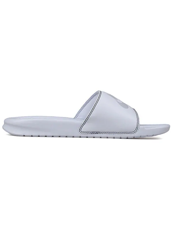 Тапочки benassi jdi slides 'pure platinum' Nike — изображение 2 из 4, белый/черный